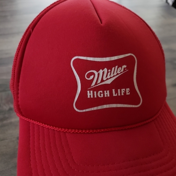 VTG Miller High Life Red Snapback Hat - Picture 2 of 13
